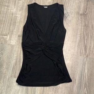 Venus black v-neck blouse